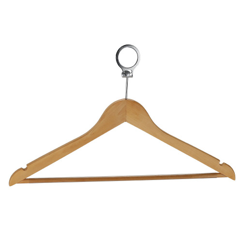 Wooden Hotel Coat Hanger Dark Brown Wood Hanger