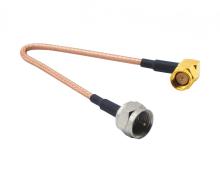 SMA plug to F plug Coaxial Cable Assembly