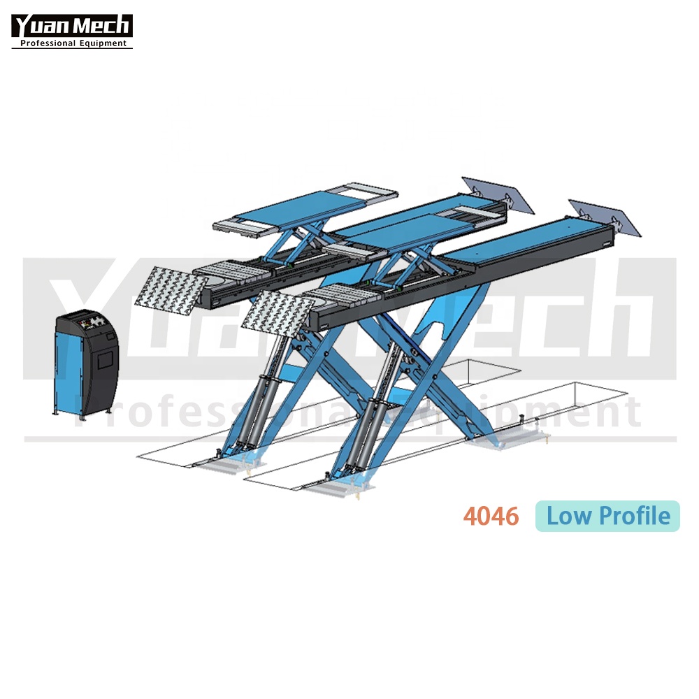 Rendah Profil Kereta Hidraulik Big Scissor Lift