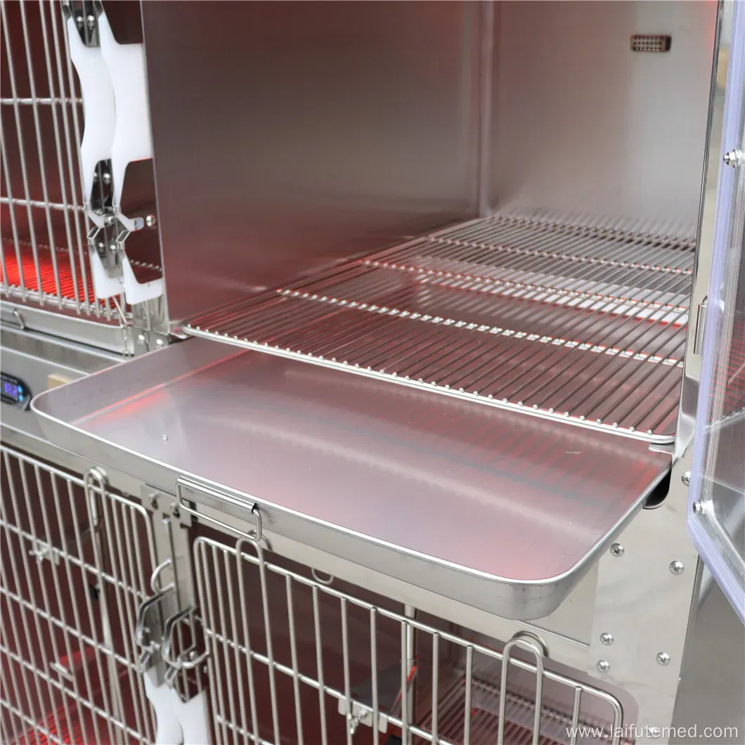 Stainless Steel Pet Oxygen Cage for Cats and Dogs