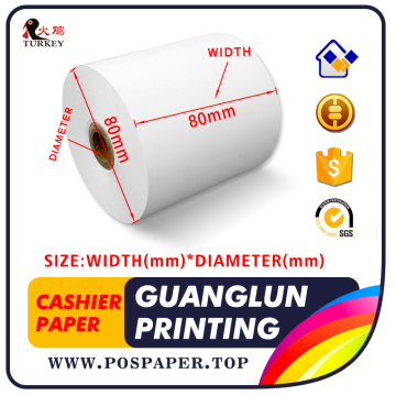 preprint Cash Register Paper,thermal roll for bank Type thermal paper till roll