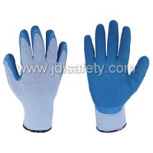 Polyester Work Glove with Latex Coating (LY3013) (CE APPROVED) -Blue