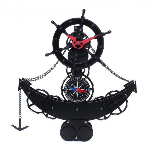 Metal Rudder Gear Desk Clock