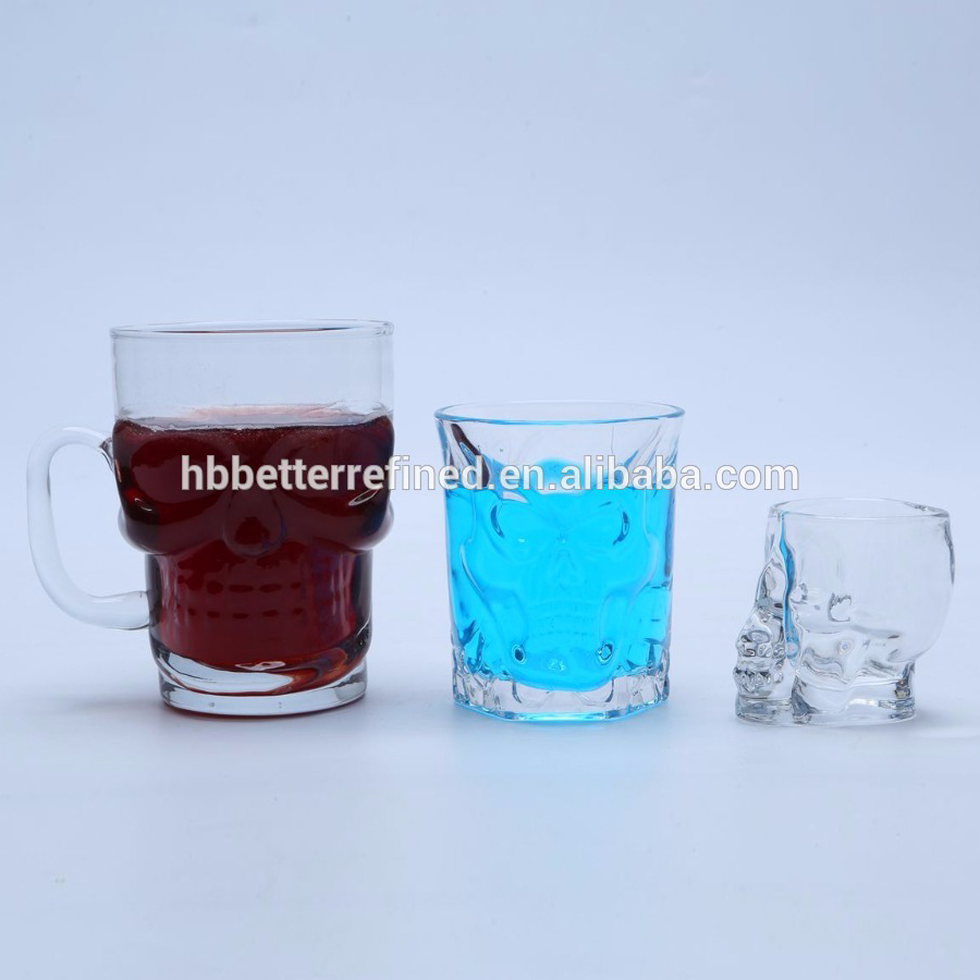 Br 8247transparent Skull Head Shot Glass