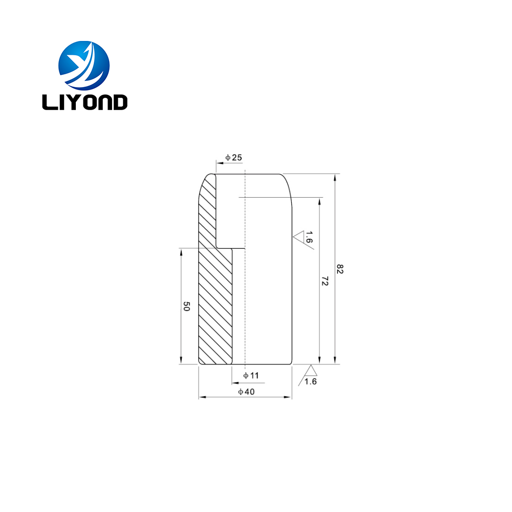 1250A Red Copper electrical contacts fixed contacts static contact for VCB vacuum circuit breaker