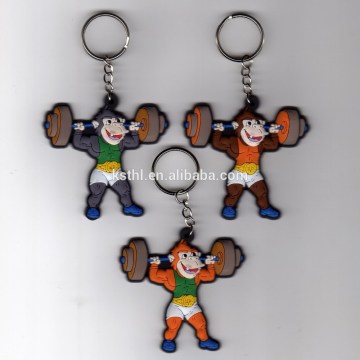 Sport Style Souvenirs 3D Rubber Keychain for Promotional Gifts