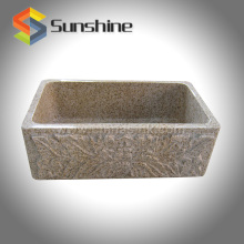 Rusty Stone Granite Single Bowl Farm Sinks,Stone Kitchen Sink,Durable Sink