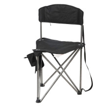 Extra Large Quick Folding Tripod Stool with Backrest