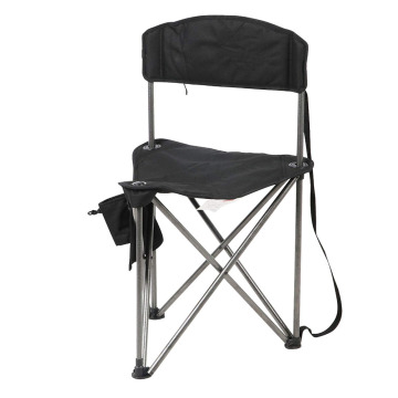 Extra Large Quick Folding Tripod Stool with Backrest