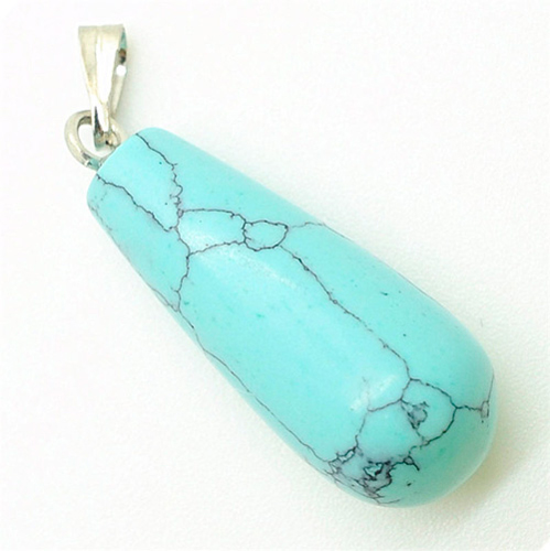 Pendentif en forme de goutte d&#39;eau turquoise