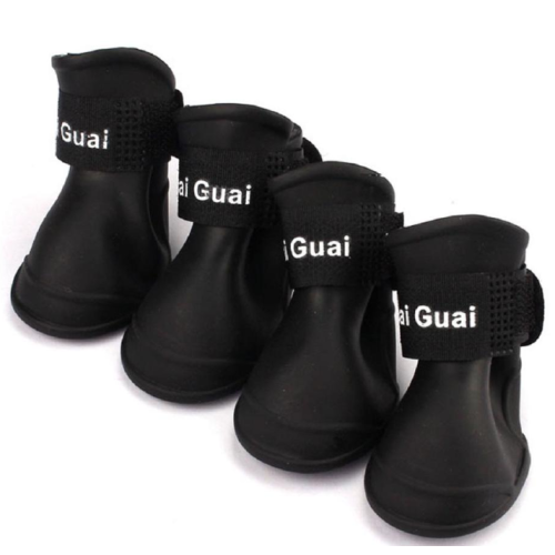 Bottes de chien Chaussures de compagnie de silicone réutilisables