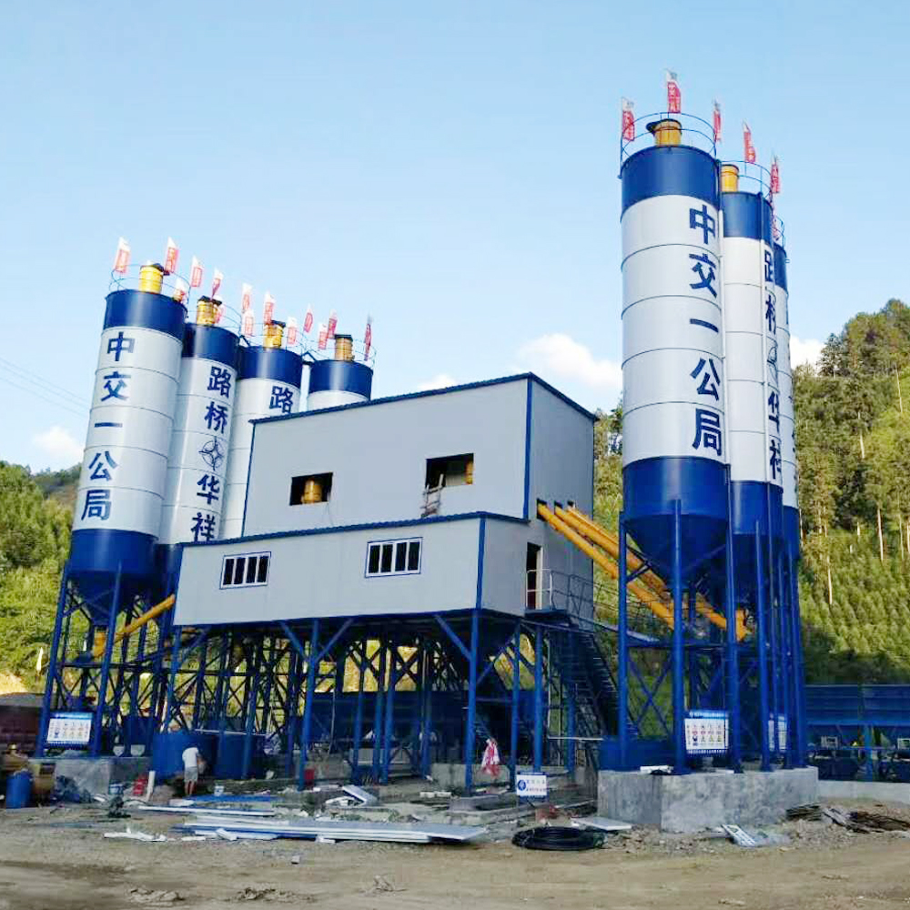 HZS120 portable small capacityconcrete batching plant