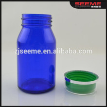 Hot ! Empty Health Care Product Plastic Pill Bottles Blue Vitamin Plastic Bottles for Sale