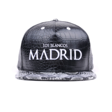 cheap fashion cap custom head blank leather hats snapbacks