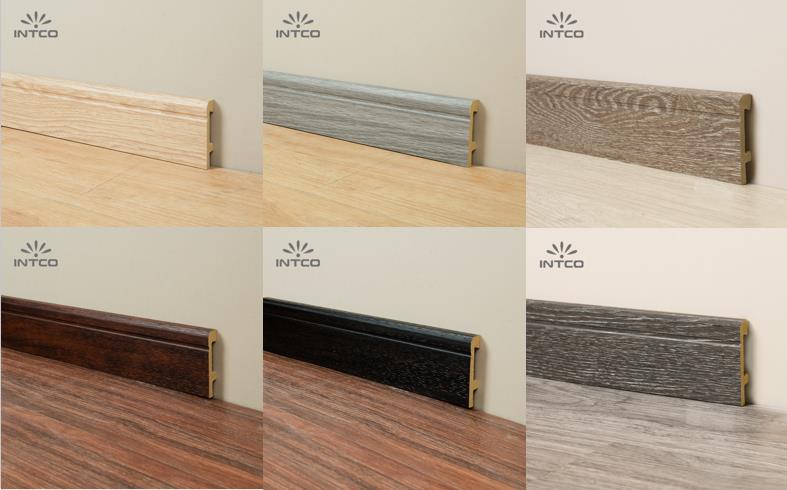 INTCO PS Waterproof Interior Baseboard Floor Accessories Easyfit Skirting Board Decoration