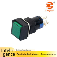 Industrial Round Button Switch with Red Light