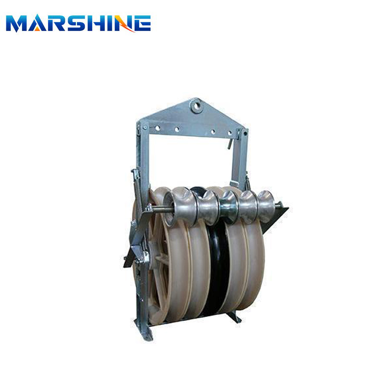 Galvanized Transmission Conductor Stringing Block Pulley