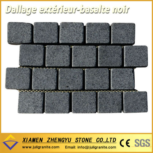 China Black basalt pattern paving stone