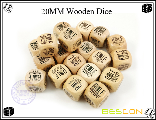 20MM Wooden Dice 20MM Wooden Dice