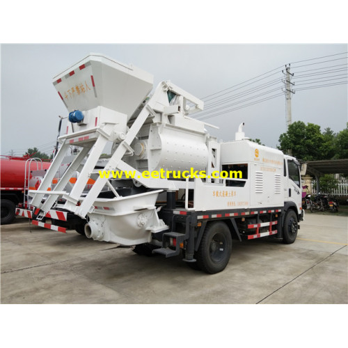 4m3 DFAC Concrete Pump Mixer Trucks