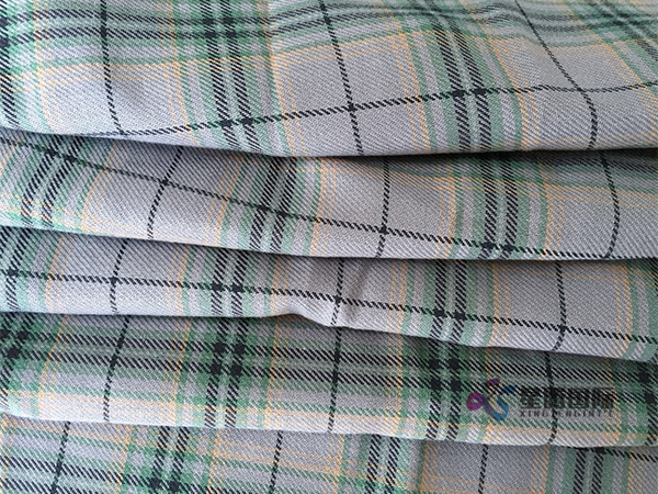 Woven Plaid Fabric For Apparel