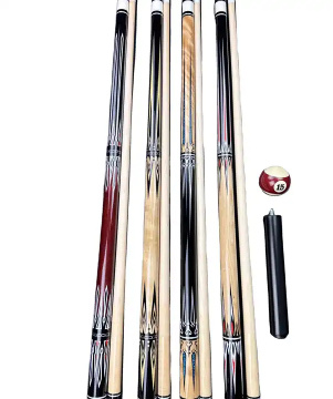 Customized Solid Wood Chinese 9 Ball Snooker Cue Stick