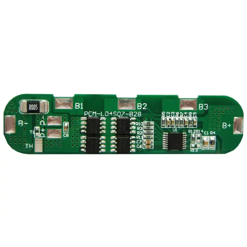 4s 7A PCM BMS for 14.4V 14.8V Li-ion/Lithium/ Li-Polymer 12V 12.8V LiFePO4 Battery Pack Size L70*W17*T3mm (PCM-L04S07-B28)