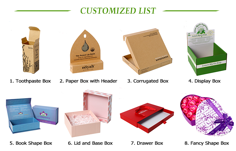 Custom Printing Packaging Clamshell Magnet Necklace Box