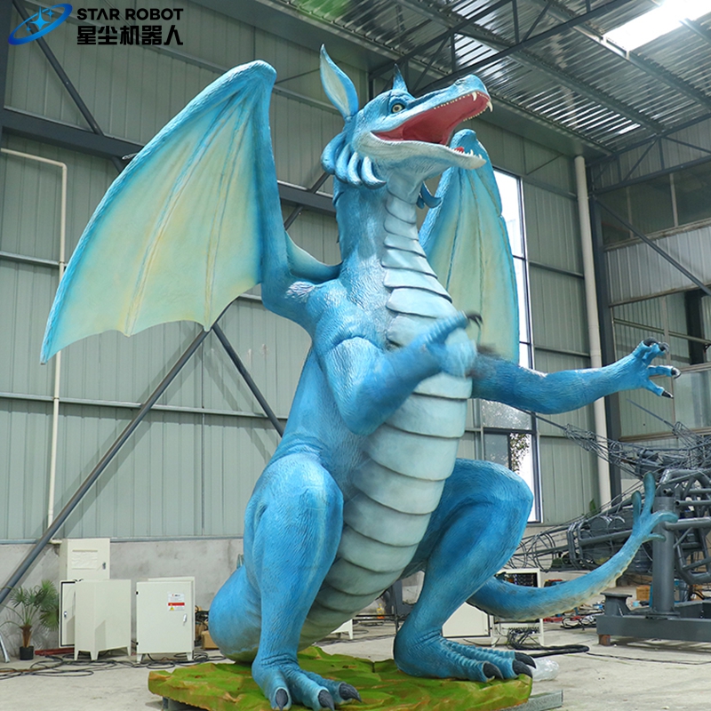 Animatronik Naga Luar Ruang Outdoor Dragon Animatronic