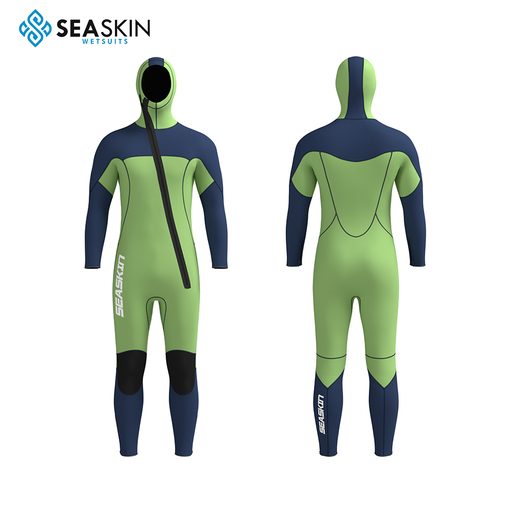 Seaskin Wholesale Jako Neoprene Mens Hooded Diving Wetsuit