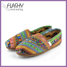 Wholesale Women's Woven Slip-on Classics Canvas Loafers Shoes