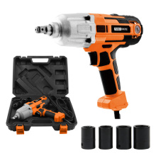 450W Power Wrench: 1/2inch Electric Impact Wrench with 400nm and 4pc Sockets