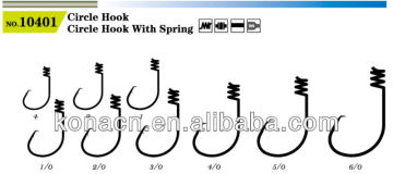 Circle fishing hooks with spring, circle hooks
