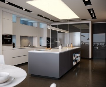 Custom high-end kitchen island