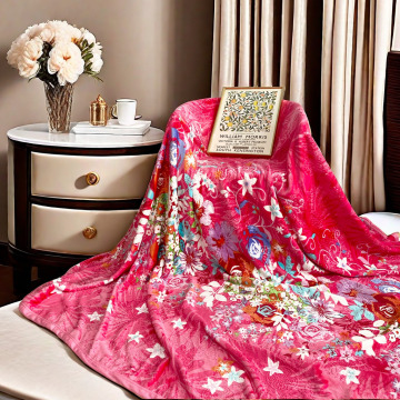 Soft Custom Boho Queen Size 2.5 kg Thick Flannel Blanket