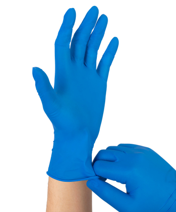 Dental Exam Blue Nitrile Gloves