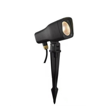 Lampu Tumpuan Spike LED Hitam Luaran