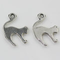 Charmes antiques de chat d&#39;alliage de couleur argentée pour le pendentif de mode d&#39;artisanat de fabrication de bijoux