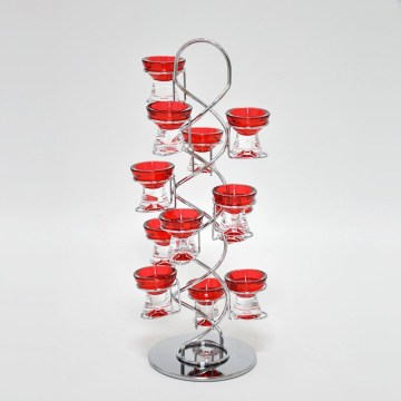 Rotating 12 ways kitchen plastic egg cup stand