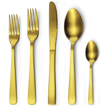 Golden flatware, stainless cutlery set gold, gold cutlery restaurant