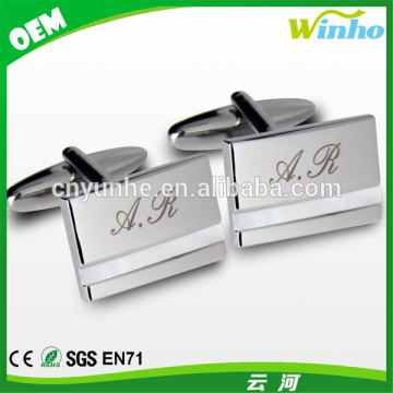 Engraved Mother of Pearl Cufflinks