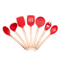 Set di utensili da cucina in silicone Garwin con manici placcati in rame