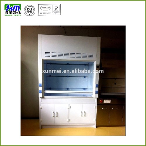 laboratory PP fume hood with internal lighting