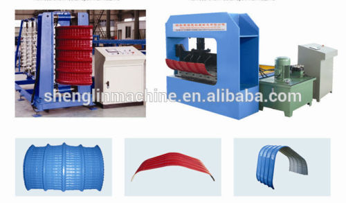 Hot sale! constrction warehouse roofing curve crimp curve roll forming machine