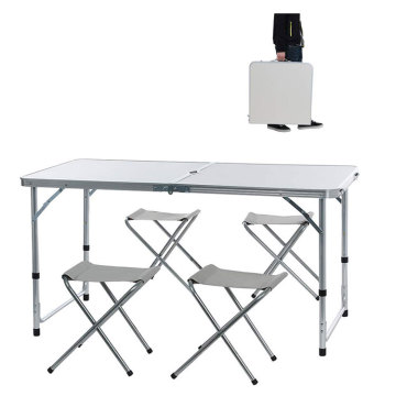 Aluminum Camping Folding Picnic Table and Chair Set