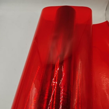 Semi-transparent Red PVC Sheet