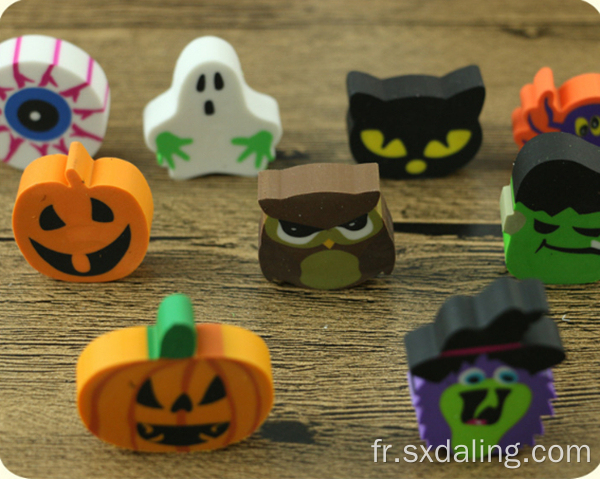 Vente chaude Halloween Design Cute Puzzle Eraser