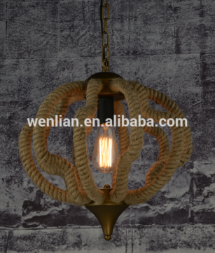 Bespoke rope industrial chandelier light vintage lighting