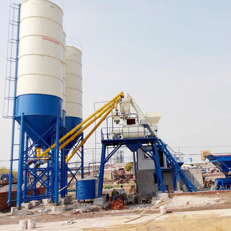 Uzbekistan precast ready mixed 35m3 concrete batching plant