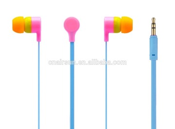 Flat Cable Earphone With Mic